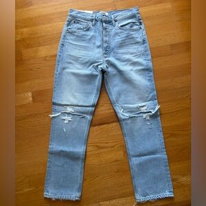 Agolde Riley high rise straight crop Jeans